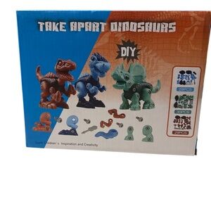 Nwt DIY Take Apart Dinosaur Toy Set - Blue, Green, Brown